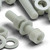 20x Natural Glass Filled Nylon Socket Head Screws M8 x 40mm, Nuts & Washers