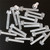 20 x Transparent Clear Plastic Acrylic Thumbscrews, slotted+knurled M6 x 40mm