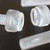 20 x Transparent Clear Plastic Acrylic Thumbscrews, slotted+knurled M6 x 40mm