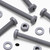 20x Grey PP Pan Head Cross Plastic Screws & Bolts M6 x 60mm, Nuts & Washers