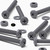20x Grey Cross Pan Head (PP) M6 x 60mm Plastic Bolts, Nuts & Washers - Screws