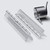Clear Acrylic Spring Piano Hinge 150mm x 45mm, Continuous, with 1 Spring