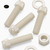 50x Natural, Nylon Plastic, Thumbscrews, M8x30mm, knurled, Nuts, Washers & Bolts
