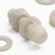 50x Natural, Nylon Plastic, Thumbscrews, M8x30mm, knurled, Nuts, Washers & Bolts