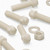 50x Natural, Nylon Plastic, Thumbscrews, M8x30mm, knurled, Nuts, Washers & Bolts