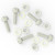 50x Natural, Nylon Plastic, Thumbscrews, M8 x 30mm, knurled, Nuts, Washers & Bolts
