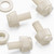 50x Natural, Nylon Plastic, Thumbscrews, M6 x 10mm, knurled, Nuts, Washers & Bolts
