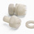 50x Natural Nylon Slotted Knurled Thumbscrews M6 x 10mm, Nuts & Washers