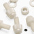 50x Natural Nylon Slotted Knurled Thumbscrews M5 x 10mm, Nuts & Washers