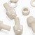 50x Natural, Nylon Plastic, Thumbscrews, M5 x 10 mm, knurled, Nuts, Washers & Bolts