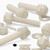 50x Natural Nylon Slotted Knurled Thumbscrews M6 x 30mm, Nuts & Washers