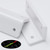 4x V2, 5mm thickness, Angled L Brackets, Polished White Acrylic + 20x M5 Bolts - (Right Angle Bracket)