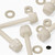 50x Natural, Nylon Plastic, Thumbscrews, M3 x 20 mm, knurled, Nuts, Washers & Bolts