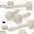50x Natural Nylon Slotted Knurled Thumbscrews M3 x 20mm, Nuts & Washers