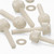 50x Natural, Nylon Plastic, Thumbscrews, M3 x 20mm, knurled, Nuts, Washers & Bolts