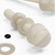 50x Natural Nylon Slotted Knurled Thumbscrews M3 x 20mm, Nuts & Washers