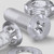 50x Clear Acrylic Countersunk Cross Head M3x10mm Plastic Bolts, Nuts & Washers