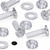 50x Clear Acrylic Countersunk Cross Head M3 x 10 mm Plastic Bolts, Nuts & Washers