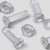 50x Clear Acrylic Countersunk Cross Head M3 x 10 mm Plastic Bolts, Nuts & Washers