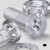 50x Clear Acrylic Countersunk Cross Head M3 x 10 mm Plastic Bolts, Nuts & Washers