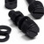 50x Black Nylon Slotted Knurled Thumbscrews M5 x 20mm, Nuts & Washers