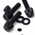 50x Black Nylon Slotted Knurled Thumbscrews M5 x 20mm, Nuts & Washers