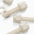 50x Natural Nylon Slotted Knurled Thumbscrews M5 x 20mm, Nuts & Washers