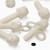 50x Natural, Nylon Plastic, Thumbscrews, M5 x 20 mm, knurled, Nuts, Washers & Bolts
