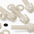 50x Natural, Nylon Plastic, Thumbscrews, M5 x 20 mm, knurled, Nuts, Washers & Bolts