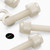 50x Natural Nylon Slotted Knurled Thumbscrews M5 x 20mm, Nuts & Washers