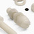 50x Natural Nylon Slotted Knurled Thumbscrews M5 x 20mm, Nuts & Washers