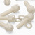 50x Natural Nylon Slotted Knurled Thumbscrews M5 x 20mm, Nuts & Washers