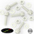 50x Natural, Nylon Plastic, Thumbscrews, M5 x 20mm, knurled, Nuts, Washers & Bolts