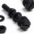 50x Black, Nylon Plastic, Thumbscrews, M4 x 30mm, knurled, Nuts, Washers & Bolts
