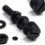 50x Black Nylon Slotted Knurled Thumbscrews M4 x 30mm, Nuts & Washers