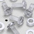 60x Clear Acrylic Pan Cross Head M4 x 10 mm Plastic Bolts, Nuts & Washers