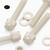 50x Natural, Nylon Plastic, Thumbscrews, M5 x 30mm, knurled, Nuts, Washers & Bolts