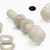 50x Natural Nylon Slotted Knurled Thumbscrews M5 x 30mm, Nuts & Washers