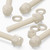 50x Natural, Nylon Plastic, Thumbscrews, M5x30mm, knurled, Nuts, Washers & Bolts