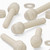 50x Natural Nylon Slotted Knurled Thumbscrews M5 x 30mm, Nuts & Washers
