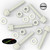 50x Natural, Nylon Plastic, Thumbscrews, M5 x 30mm, knurled, Nuts, Washers & Bolts