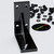4x Reinforced Angled L Brackets, Black Acrylic + 40x M5 Bolts, Right Angle Bracket