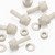 50x Natural, Nylon Plastic, Thumbscrews, M3 x 10mm, knurled, Nuts, Washers & Bolts
