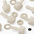50x Natural, Nylon Plastic, Thumbscrews, M3 x 10 mm, knurled, Nuts, Washers & Bolts