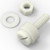 50x Natural, Nylon Plastic, Thumbscrews, M3 x 10mm, knurled, Nuts, Washers & Bolts