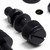 50x Black, Nylon Plastic, Thumbscrews, M4 x 20 mm, knurled, Nuts, Washers & Bolts