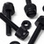 50x Black, Nylon Plastic, Thumbscrews, M4 x 20 mm, knurled, Nuts, Washers & Bolts