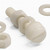 50x Natural, Nylon Plastic, Thumbscrews, M8 x 40 mm, knurled, Nuts, Washers & Bolts