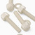 50x Natural, Nylon Plastic, Thumbscrews, M8x40mm, knurled, Nuts, Washers & Bolts
