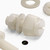 50x Natural, Nylon Plastic, Thumbscrews, M4 x 10mm, knurled, Nuts, Washers & Bolts